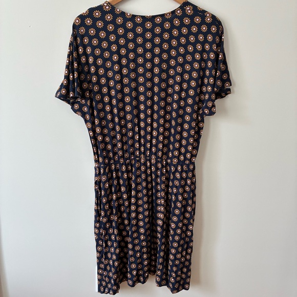 Floral Boden Jersey Shirt Dress US Size 14R - Picture 3 of 5